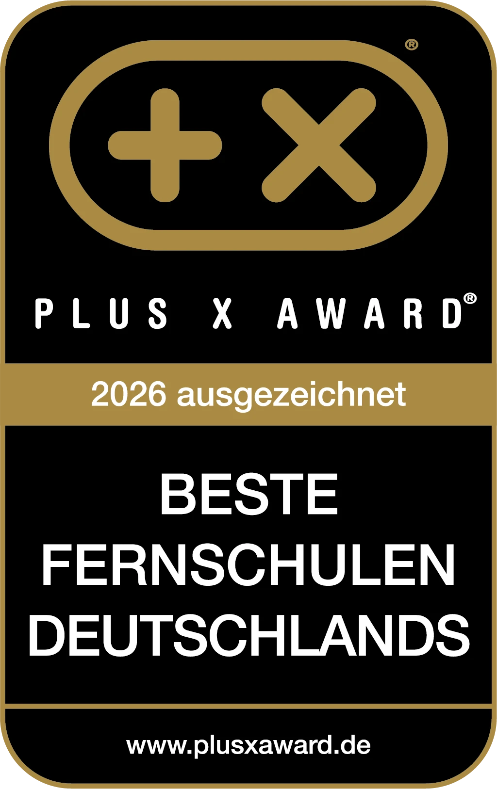 Logo von PLUSXAWARD - manQ für innovatives Online-Lernkonzept 2026 ausgezeichnet